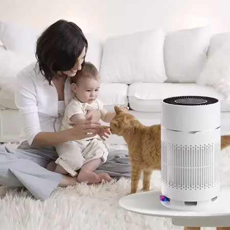Baby Sound Machine pro spaní noční světlo Čistička vzduchu s bílým šumem