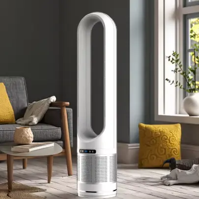 Bezlopatkový ventilátorový ohřívač s čističkou vzduchu